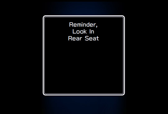 Rear Seat Reminder