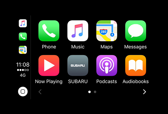 Apple CarPlay<sup>*2</sup> y Android Auto<sup>*3</sup>